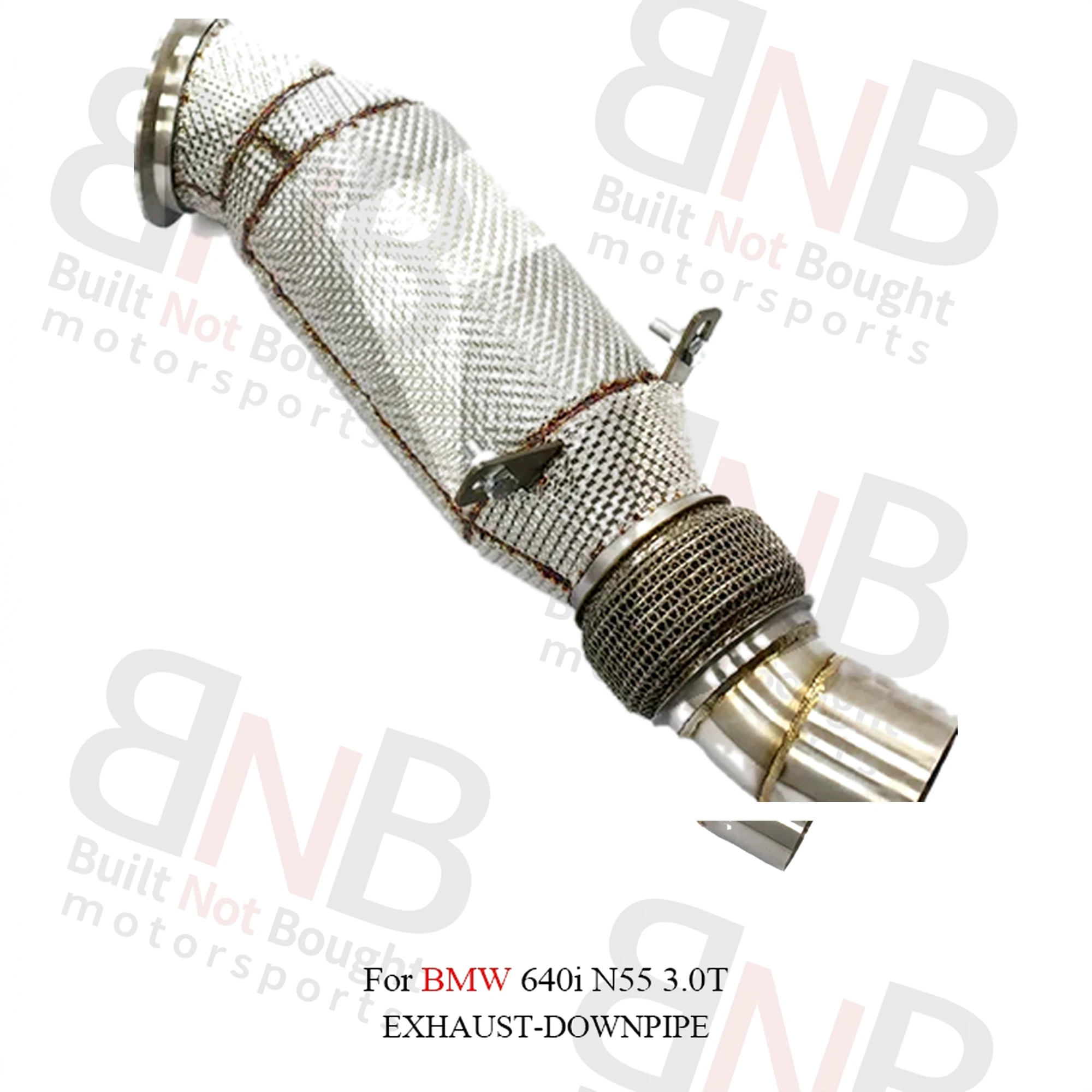 BNB Titaniumz Stainless Steel Downpipe with Heat Shield for BMW 640i N55 3.0T