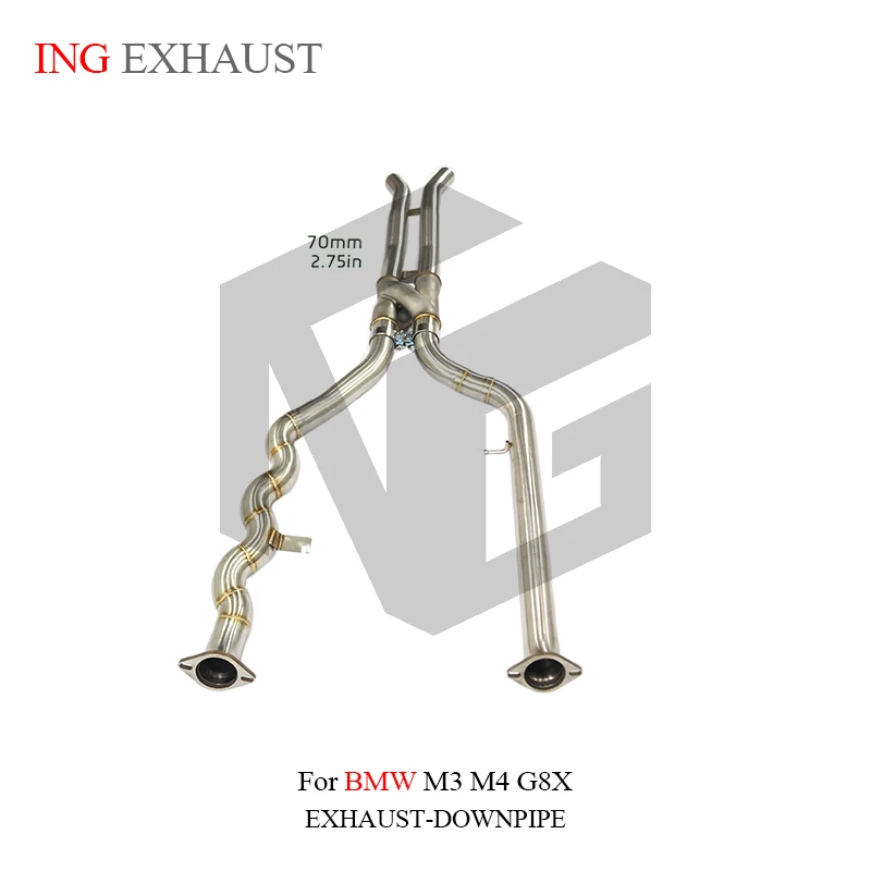 BNB Titaniumz Stainless Steel Exhaust Midpipe Z Pipe for BMW M3 M4 G8X 3.0T