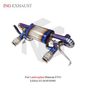 BNB for Lamborghini Huracan EVO Exhaust System Titanium Alloy Purple 120x50x40cm