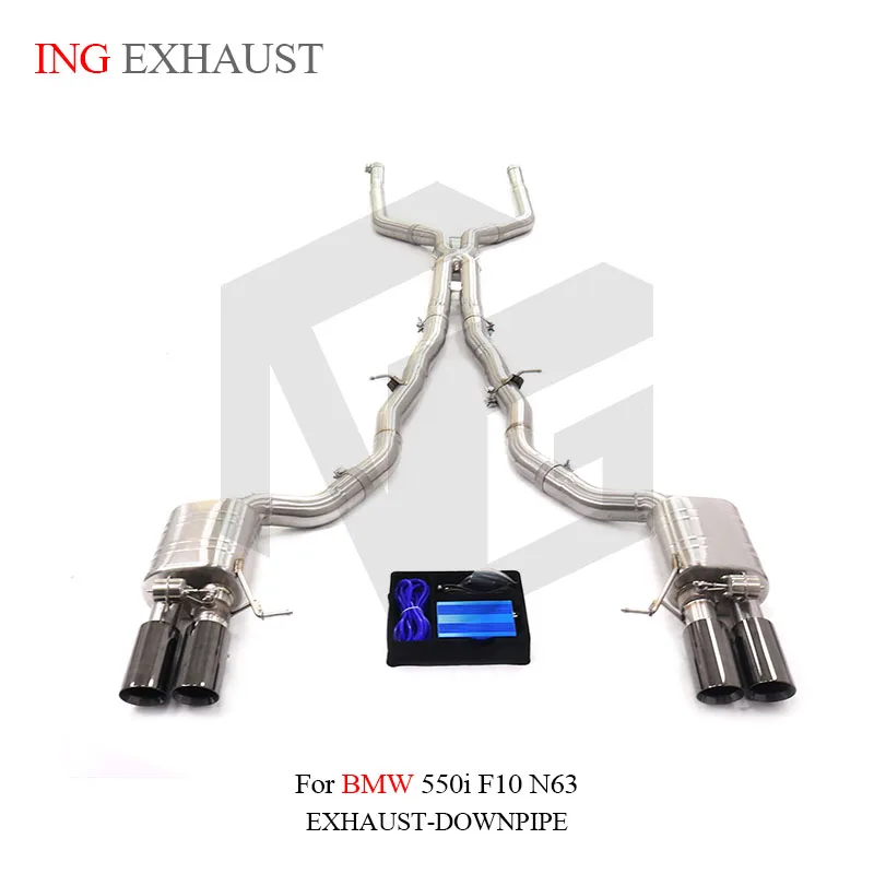 BNB Titaniumz Catback Exhaust with Muffler Valve for BMW 550i F10 N63