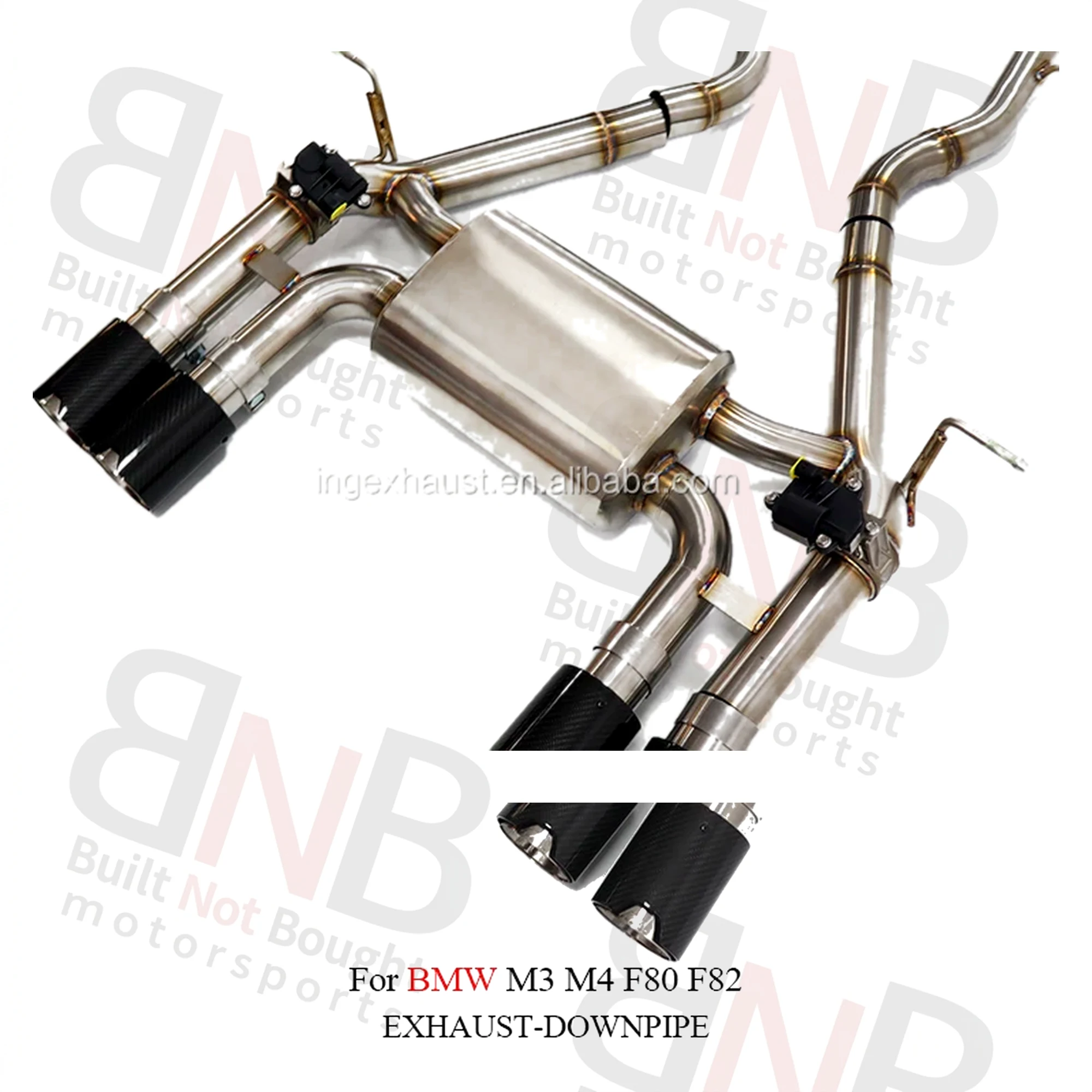 BNB Titaniumz Catback Exhaust for BMW M3 M4 2013-2020 3.0T Silver