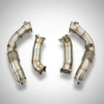 BNB Titaniumz Stainless Steel Downpipe for BMW M5 F90 LCI Silvery
