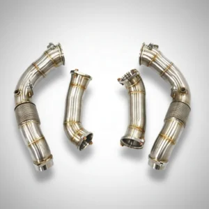 BNB Titaniumz Stainless Steel Downpipe for BMW M5 F90 LCI Silvery