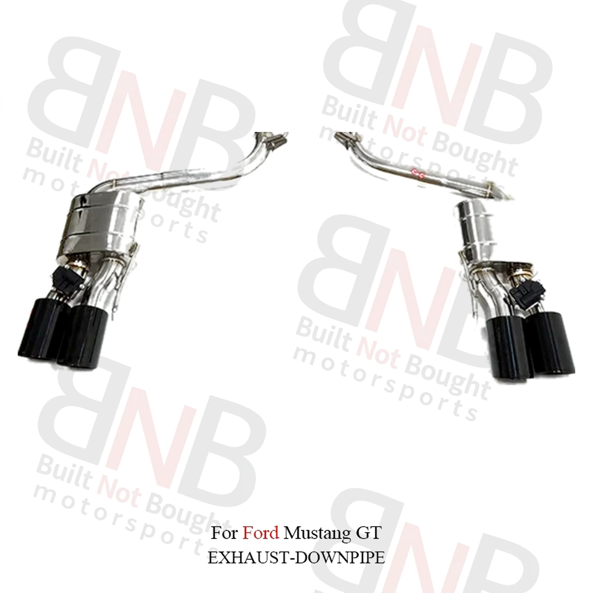 BNB Titaniumz Ford Mustang GT 5.0L V8 2013+ Catback Exhaust Stainless Steel Valved Muffler