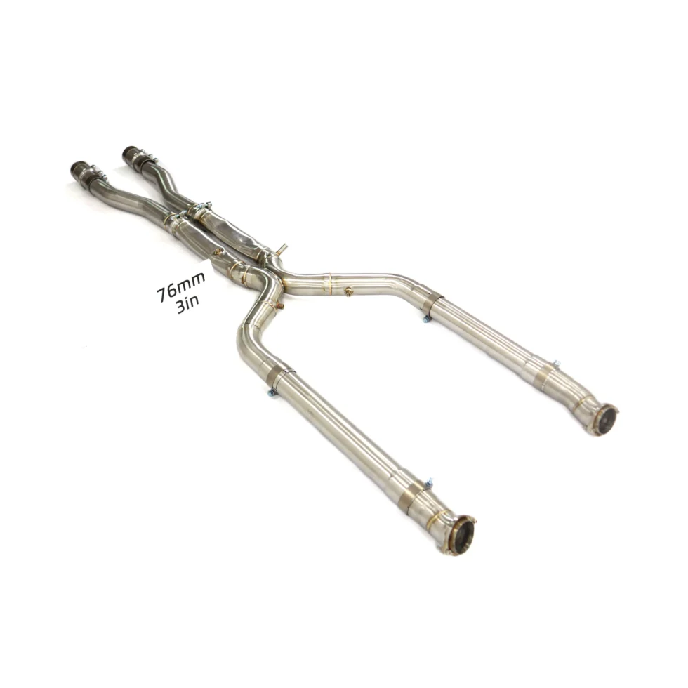 BNB Titaniumz Exhaust Midpipe for BMW M8 LCI Stainless Steel