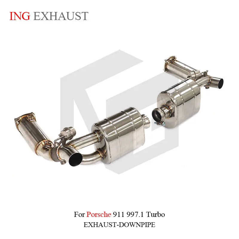 BNB Stainless Steel Valvetronic Exhaust Muffler Catback for Porsche 911 997.1 Turbo