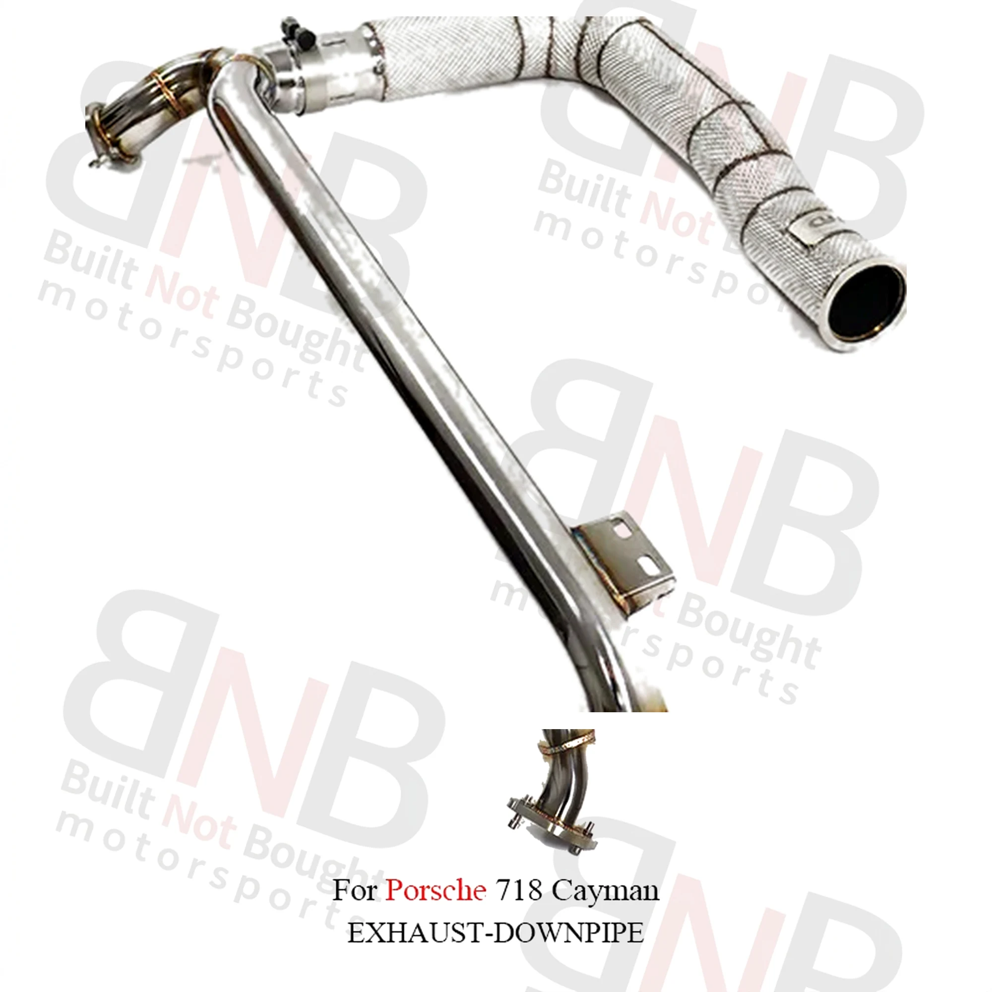 BNB Stainless Steel Exhaust Downpipe for Porsche 718 2.0T 2.5T With Catalytic
