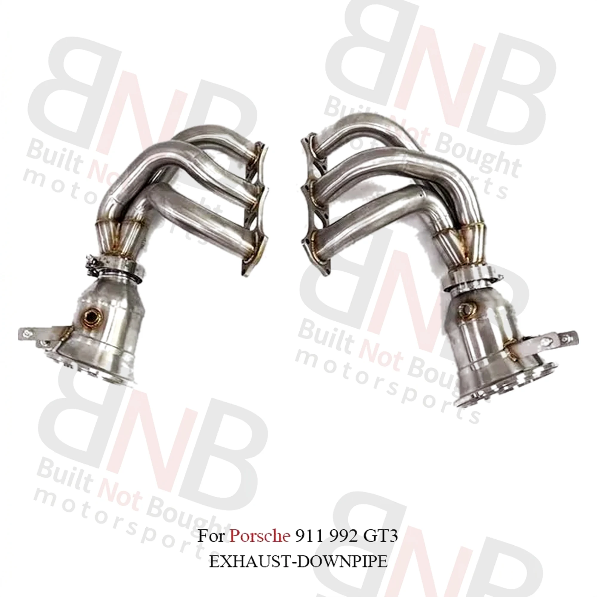 BNB Titaniumz High-Flow Header Downpipe Exhaust for Porsche 911 992 GT3 Direct Bolt-On