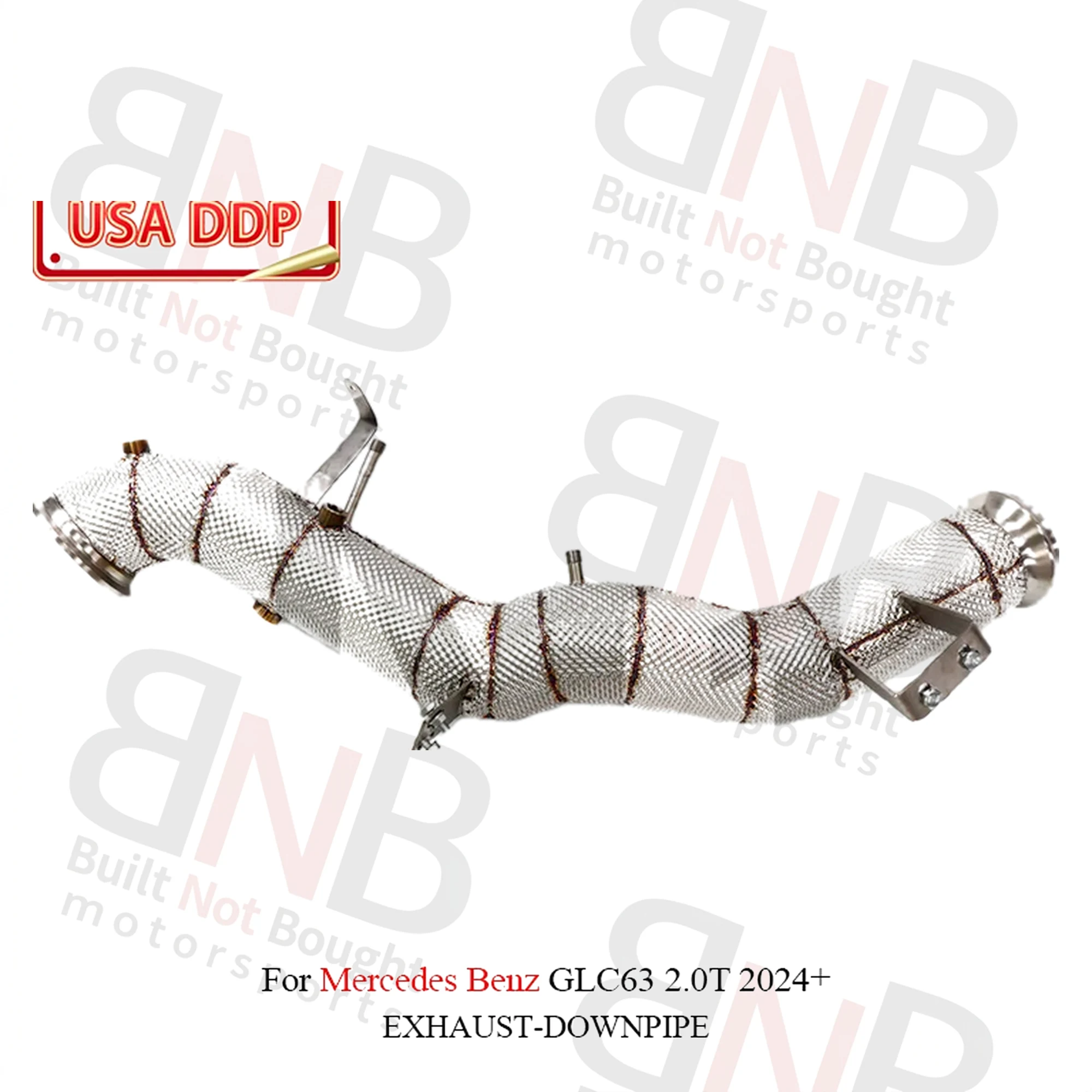 BNB Titaniumz Stainless Steel Exhaust Downpipe for Mercedes Benz GLC63 2.0T 2024+