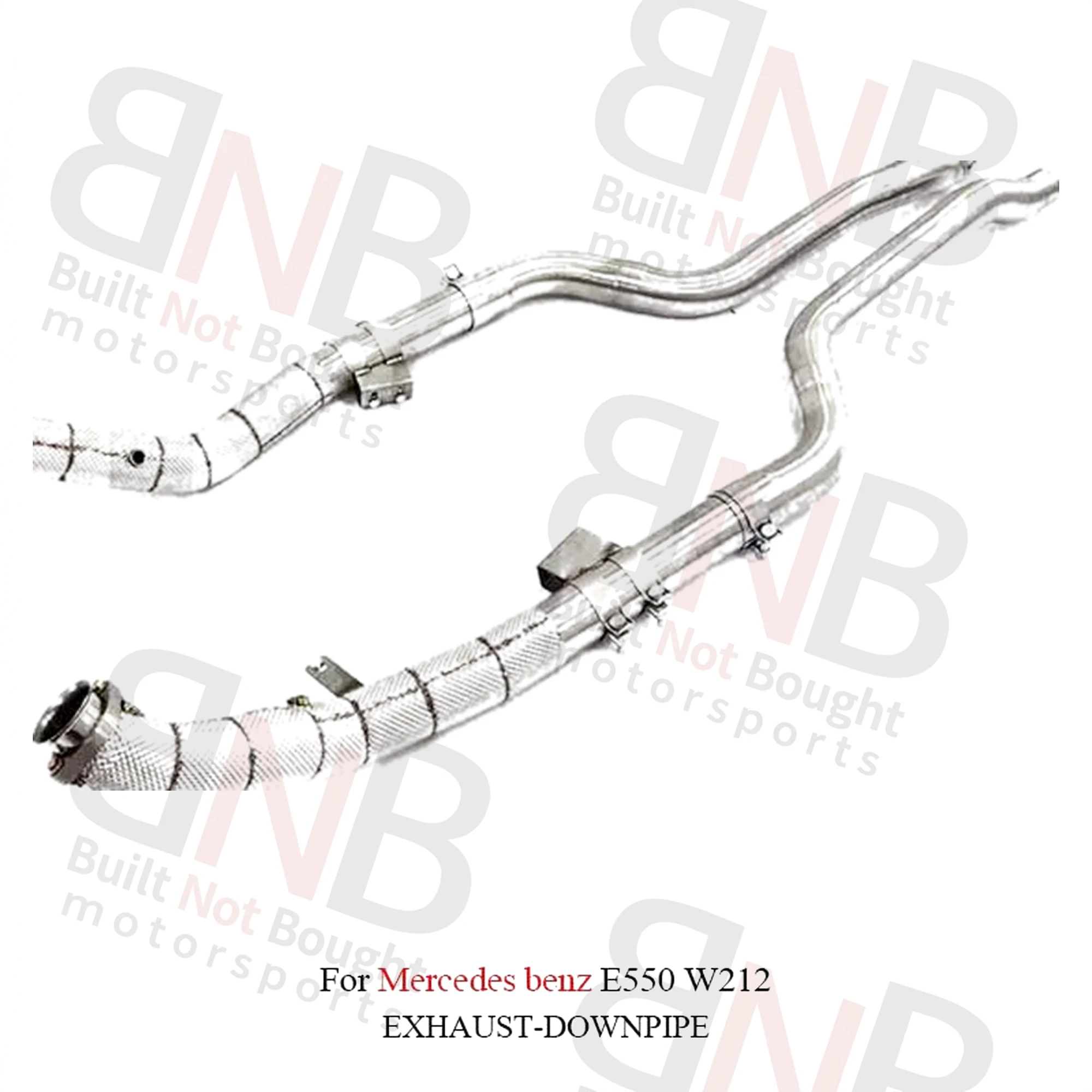 BNB Stainless Steel Downpipe 76mm for Mercedes Benz E550 W212