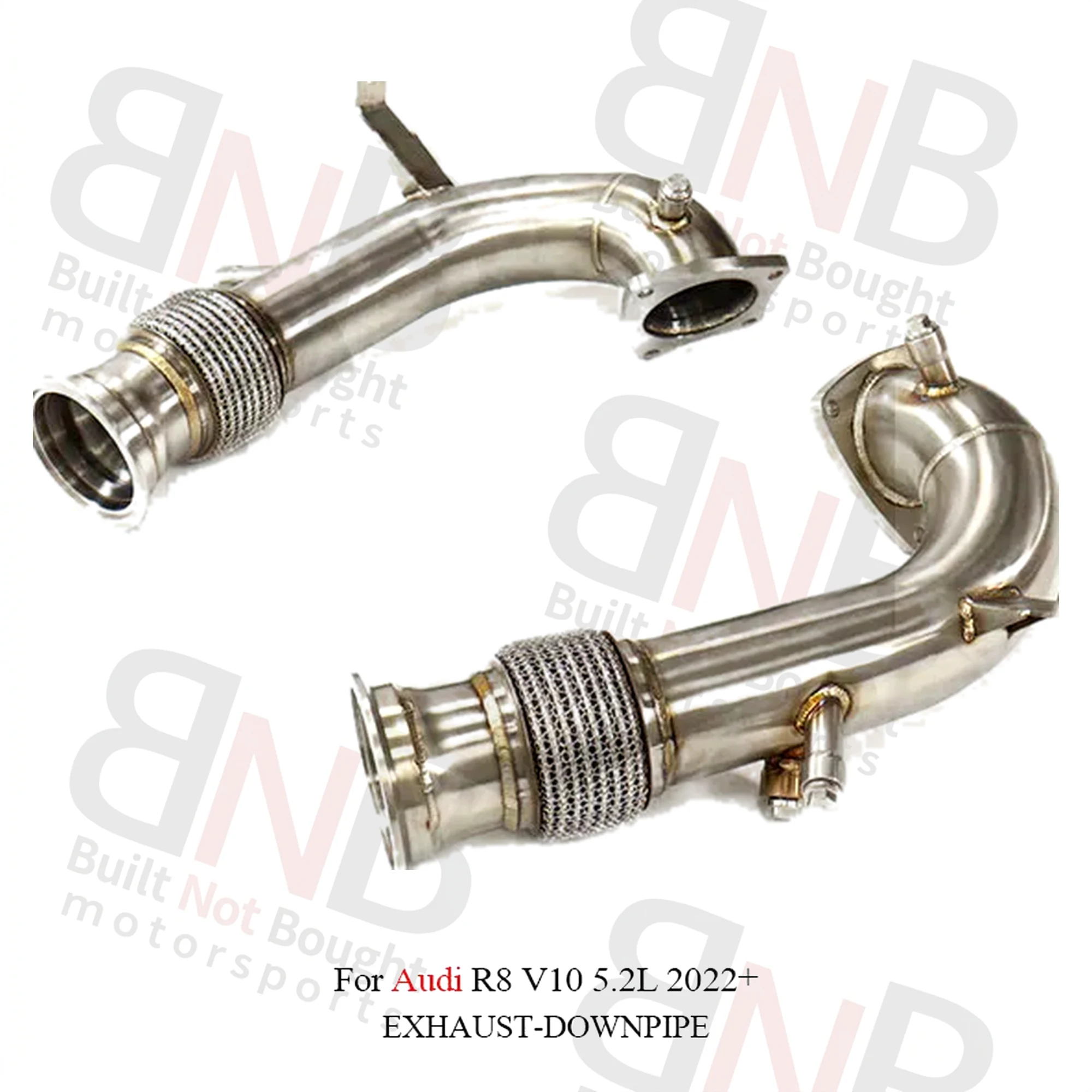 BNB Titaniumz Stainless Steel Exhaust OPF Straight Pipe for Audi R8 V10 5.2L 2022+