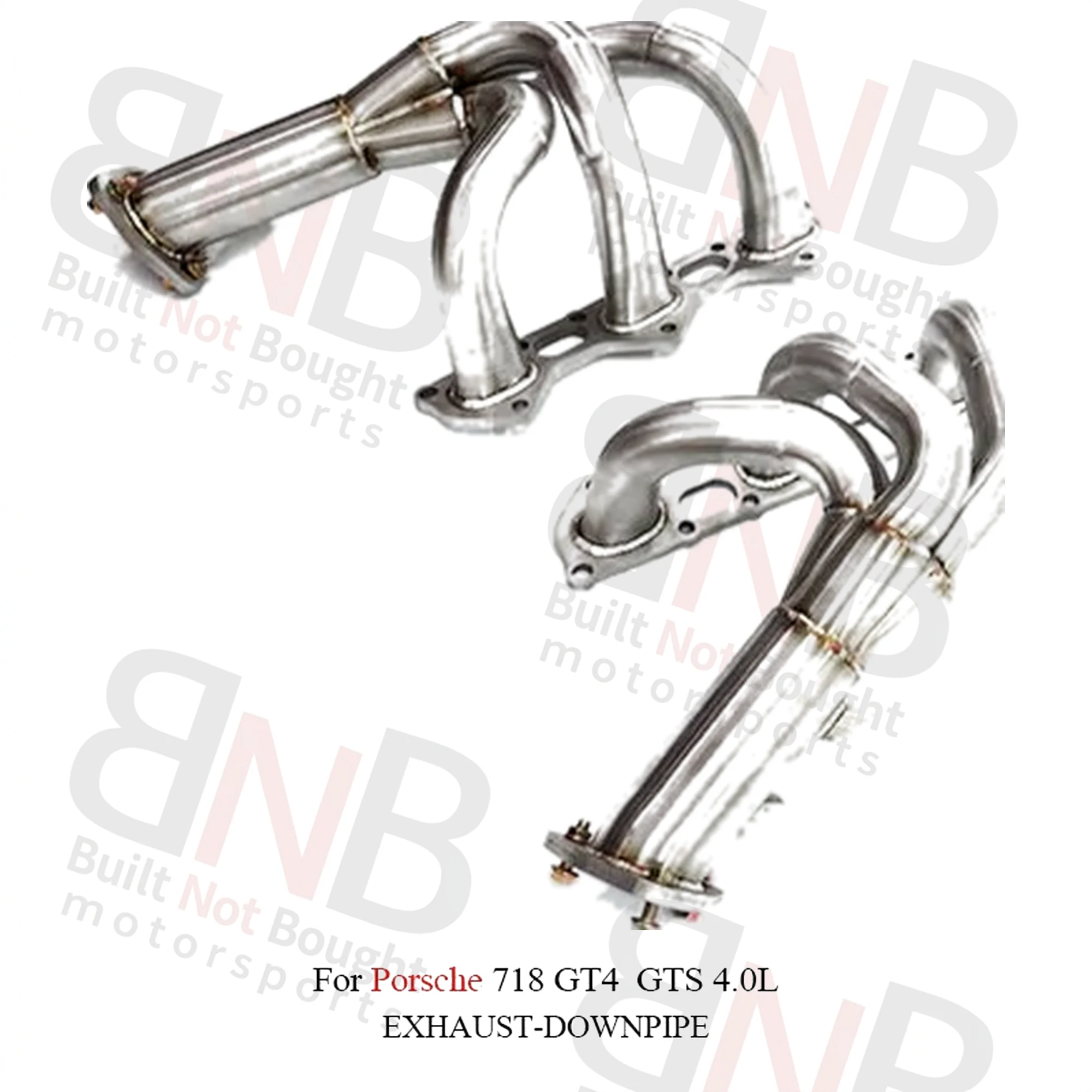 BNB Titaniumz Stainless Exhaust Header for Porsche 718 GT4 GTS 4.0L