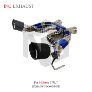 BNB Titaniumz Titanium Catback Exhaust Pipes McLaren 675LT