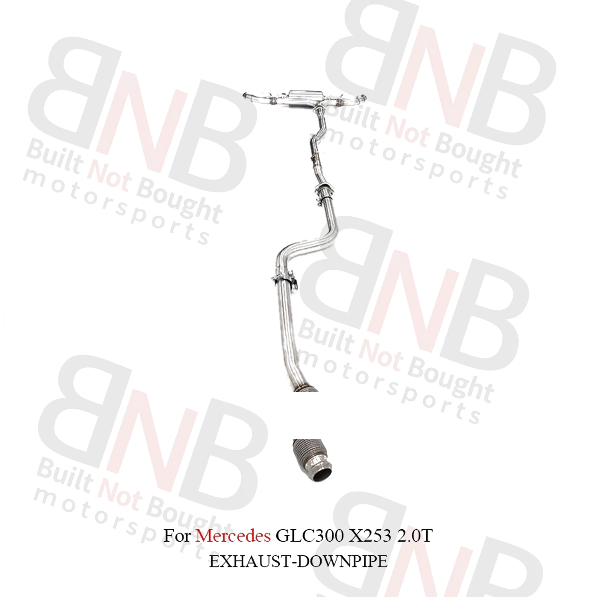 BNB Stainless Steel Valvetronic Catback Exhaust for Mercedes Benz GLC300 X253 2.0T