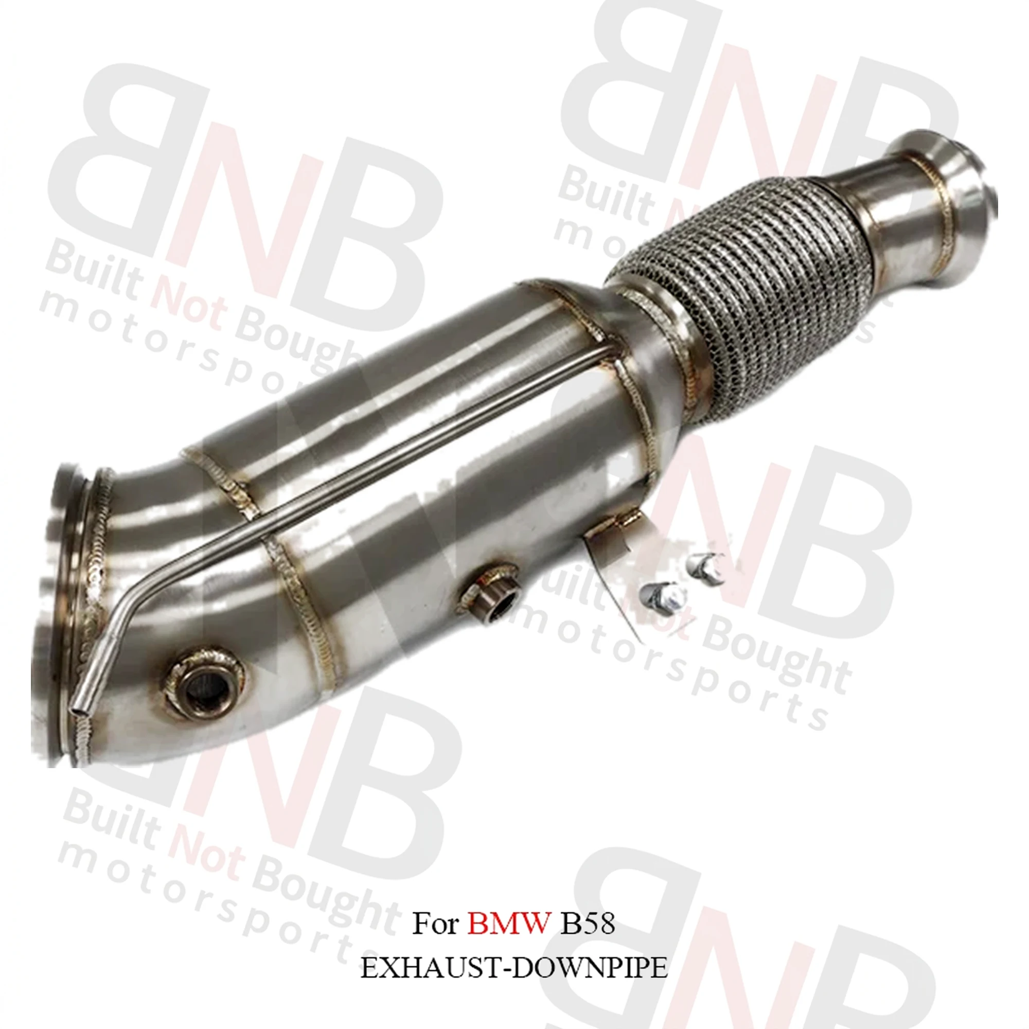 BNB Titaniumz Stainless Steel Downpipe for BMW B58 1.5mm Silvery