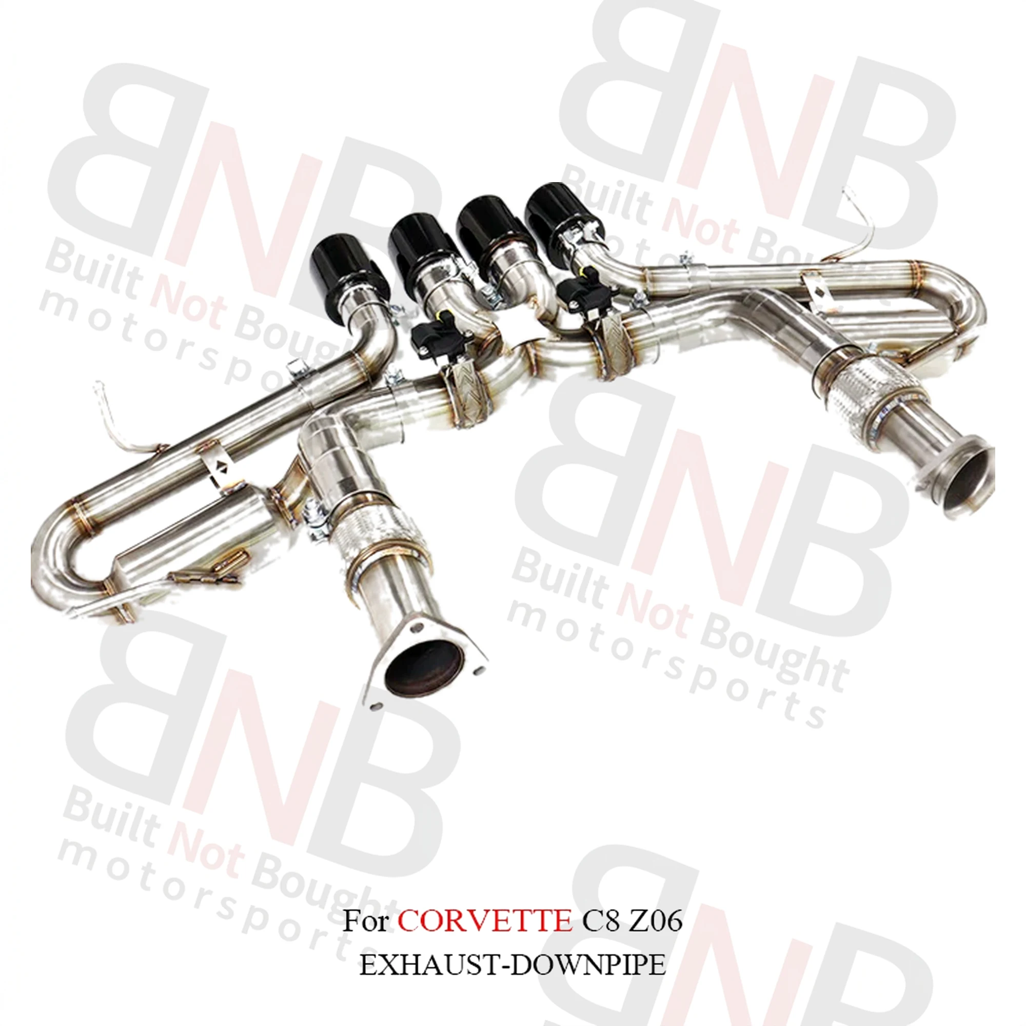 BNB Stainless Steel Catback Exhaust System for Corvette C8 Z06 Valved