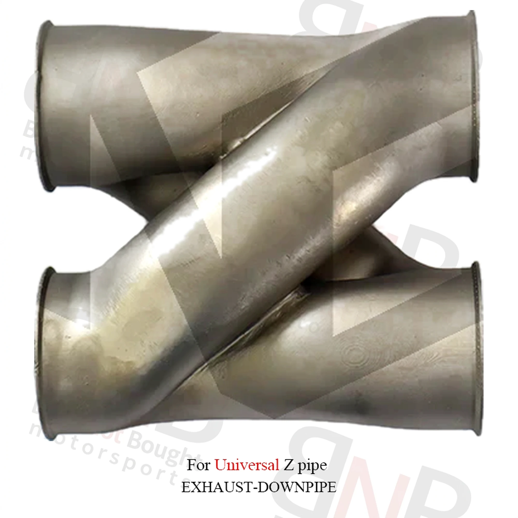 BNB Titaniumz Stainless Steel Universal Z Pipe Silvery 80x40x30