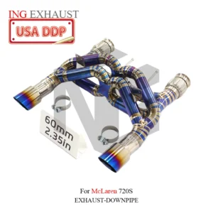 BNB Titaniumz Dual X-Pipe Catback Exhaust System for McLaren 720S 4.0T