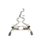BNB BNB Titaniumz Stainless Steel Catback Exhaust for BMW E90 335i N54 Silvery