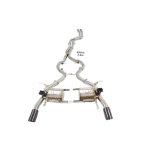 BNB BNB Titaniumz Stainless Steel Catback Exhaust for BMW E90 335i N54 Silvery