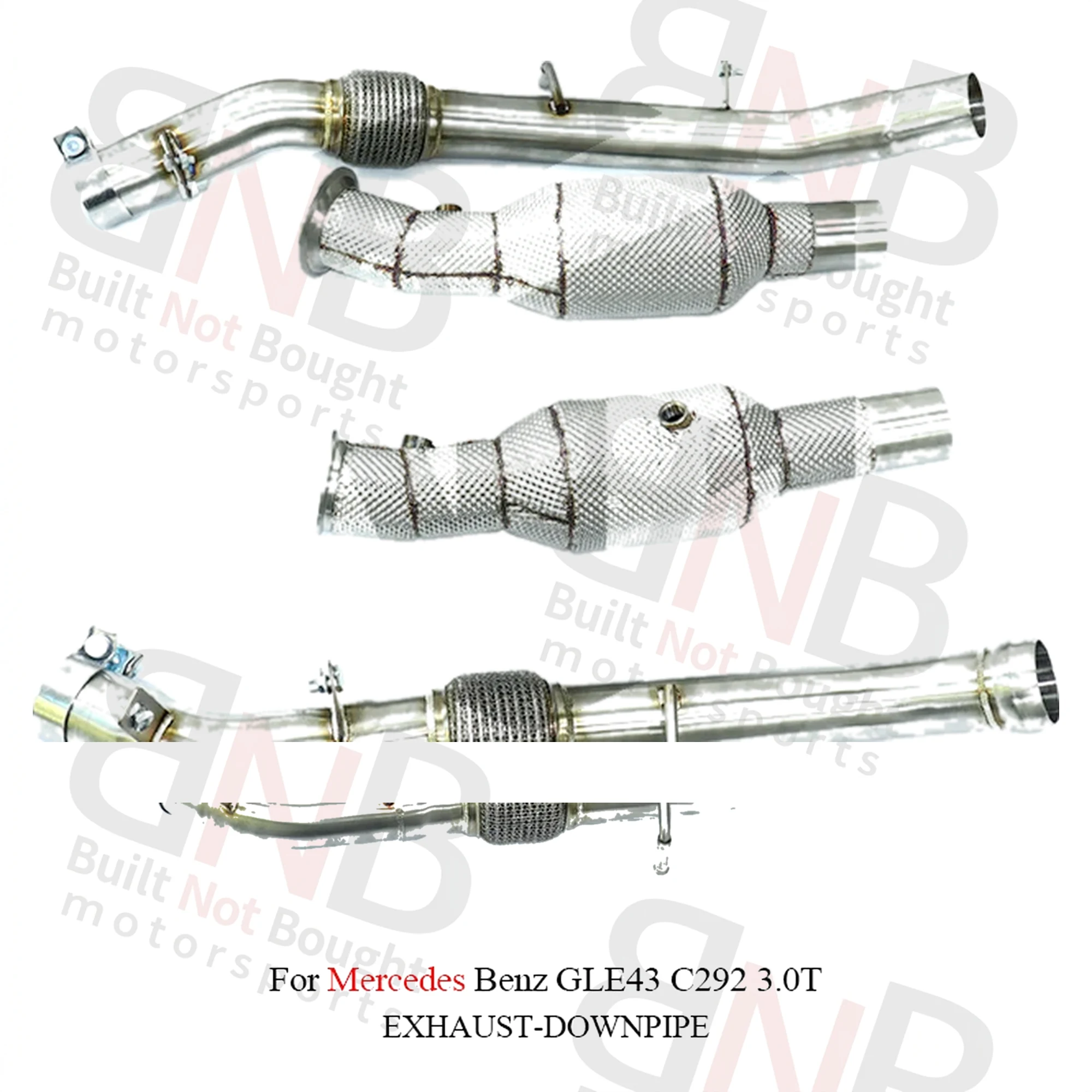 BNB Stainless Steel Downpipe for Mercedes Benz GLE43 C292 3.0T