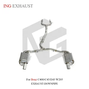 ING for 2017+ Benz AMG C43 E43 E400 3.0T Stainless Steel 304 Catback Exhaust Valve Valve Exhaust with Remote Control