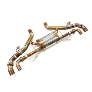 BNB Titaniumz Catback Exhaust OEM Valved Muffler Golden 120x50x40cm