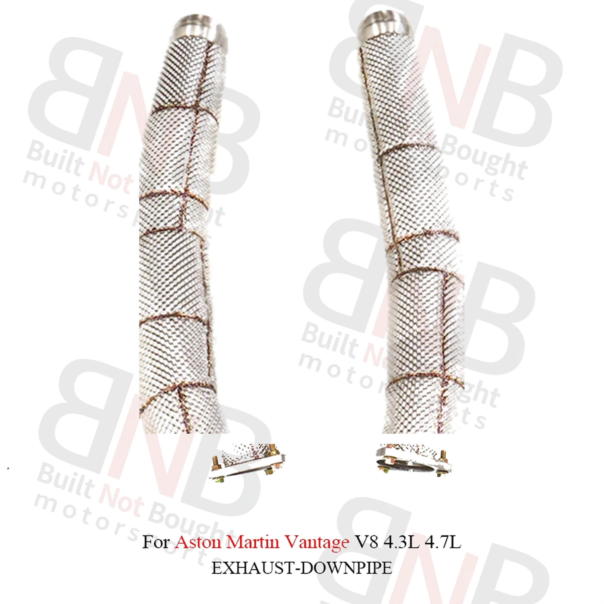 BNB Stainless Steel Exhaust Front Tube for Aston Martin Vantage V8 4.3L 4.7L