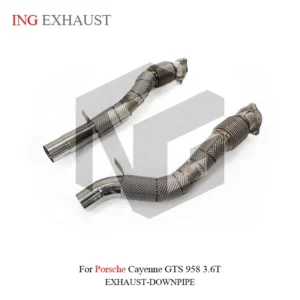 BNB Titaniumz Exhaust Front Tube Heat Shield for Porsche Cayenne GTS 958 3.6L