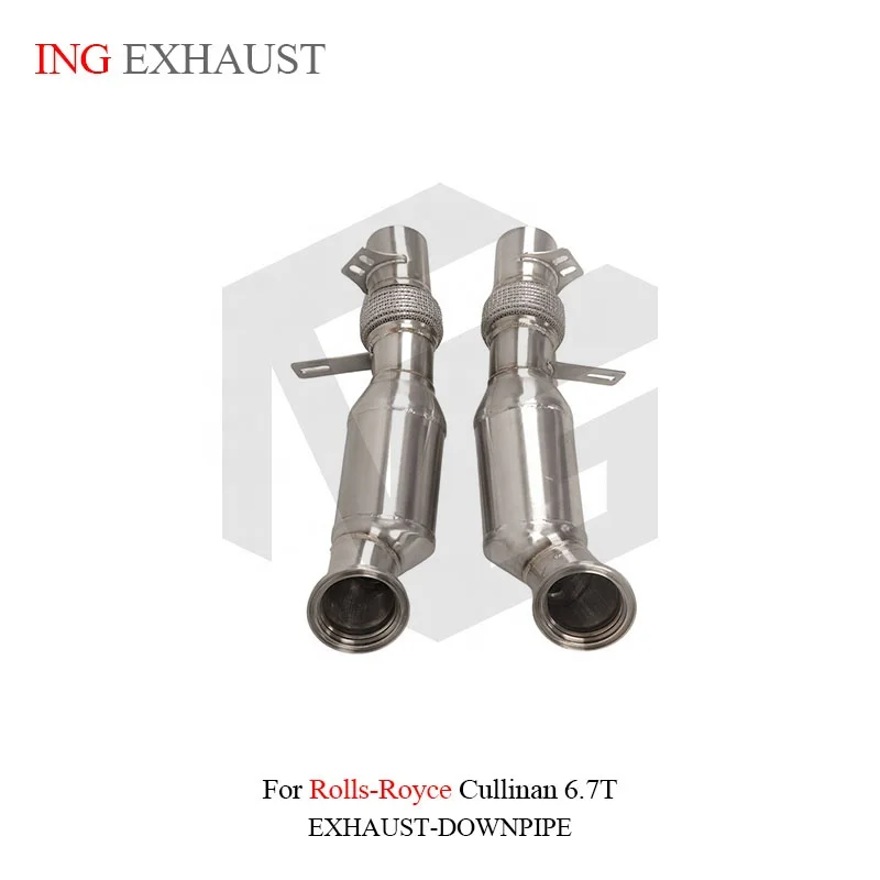 BNB Titaniumz Stainless Steel Downpipe for Rolls-Royce Cullinan 6.7T