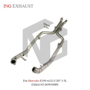 BNB Stainless Steel Exhaust Downpipe for Mercedes E350 W212 C207 3.5L