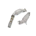 BNB Titaniumz Exhaust Downpipe for Cadillac CT6 3.0T 120x60x50mm Silvery