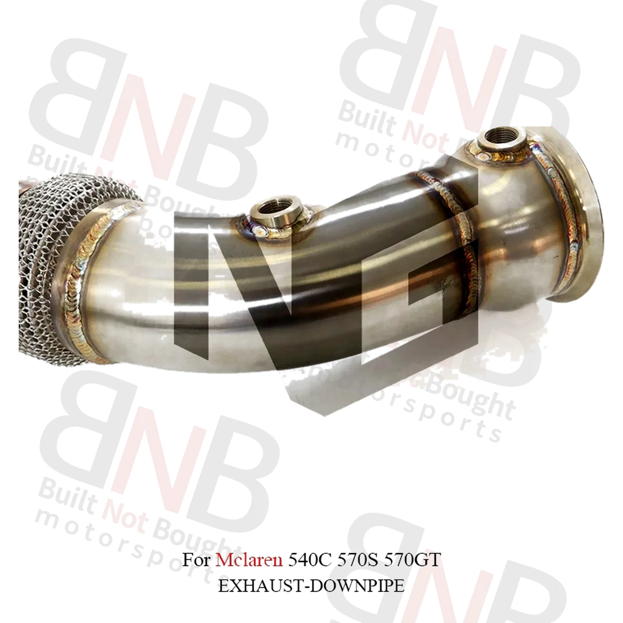 BNB Titaniumz Stainless Steel Downpipe for McLaren 540C 570S 570GT