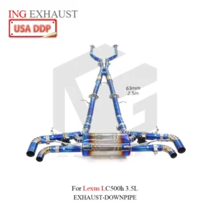 BNB LC500h Valvetronic Exhaust for Lexus LC500h 3.5L Catback Titanium Pipes