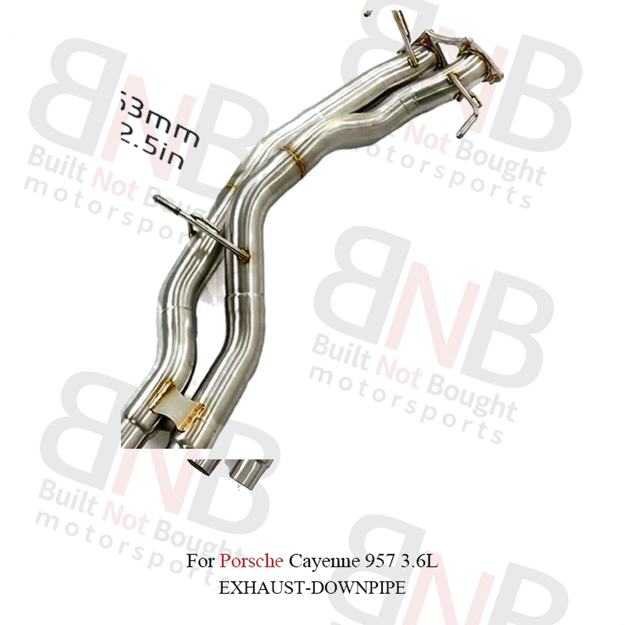 BNB Titaniumz Front Pipe Exhaust System Cayenne 957 3.6L 80x40x30cm Silver