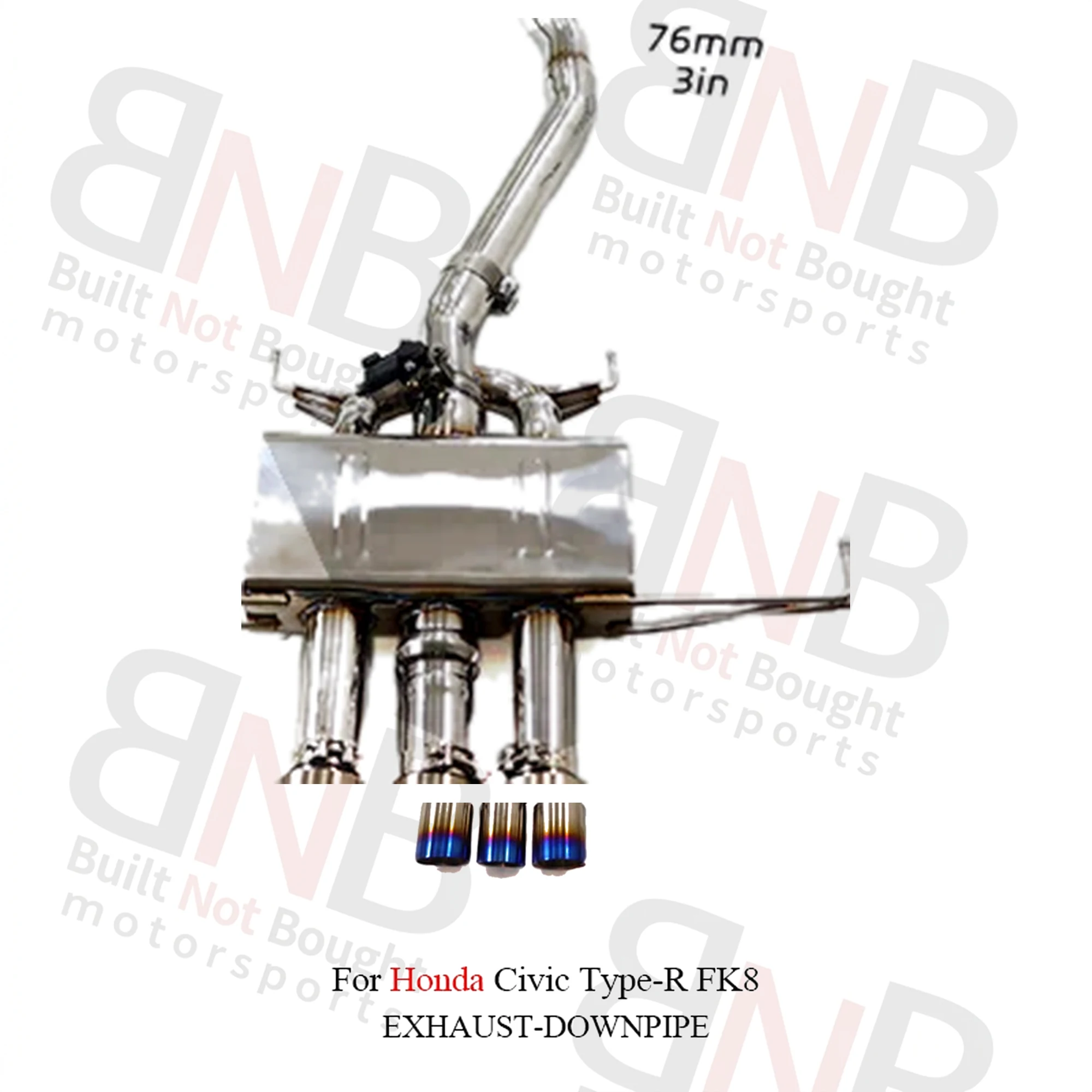 BNB Valvetronic Exhaust Catback System for Honda Civic Type-R FK8