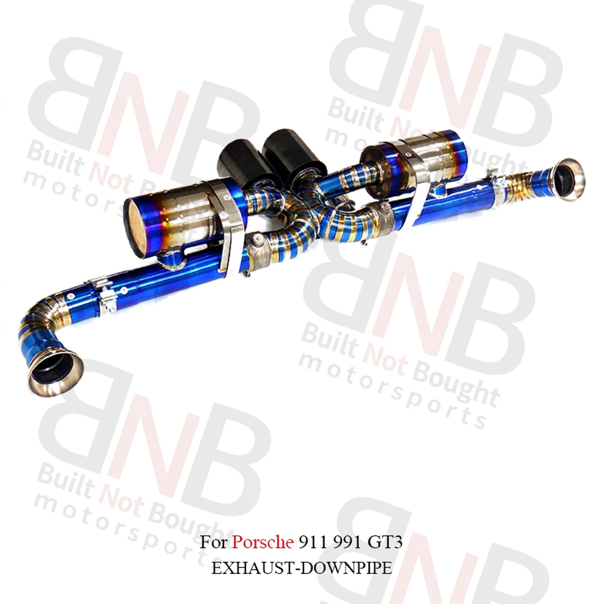 BNB Titanium Catback Exhaust Porsche 911 991 GT3 RS 2017+ Golden