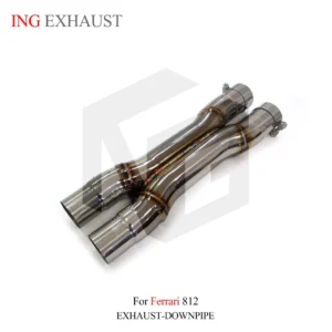 BNB Stainless Steel Exhaust System X Tube for Ferrari 812 Muffler