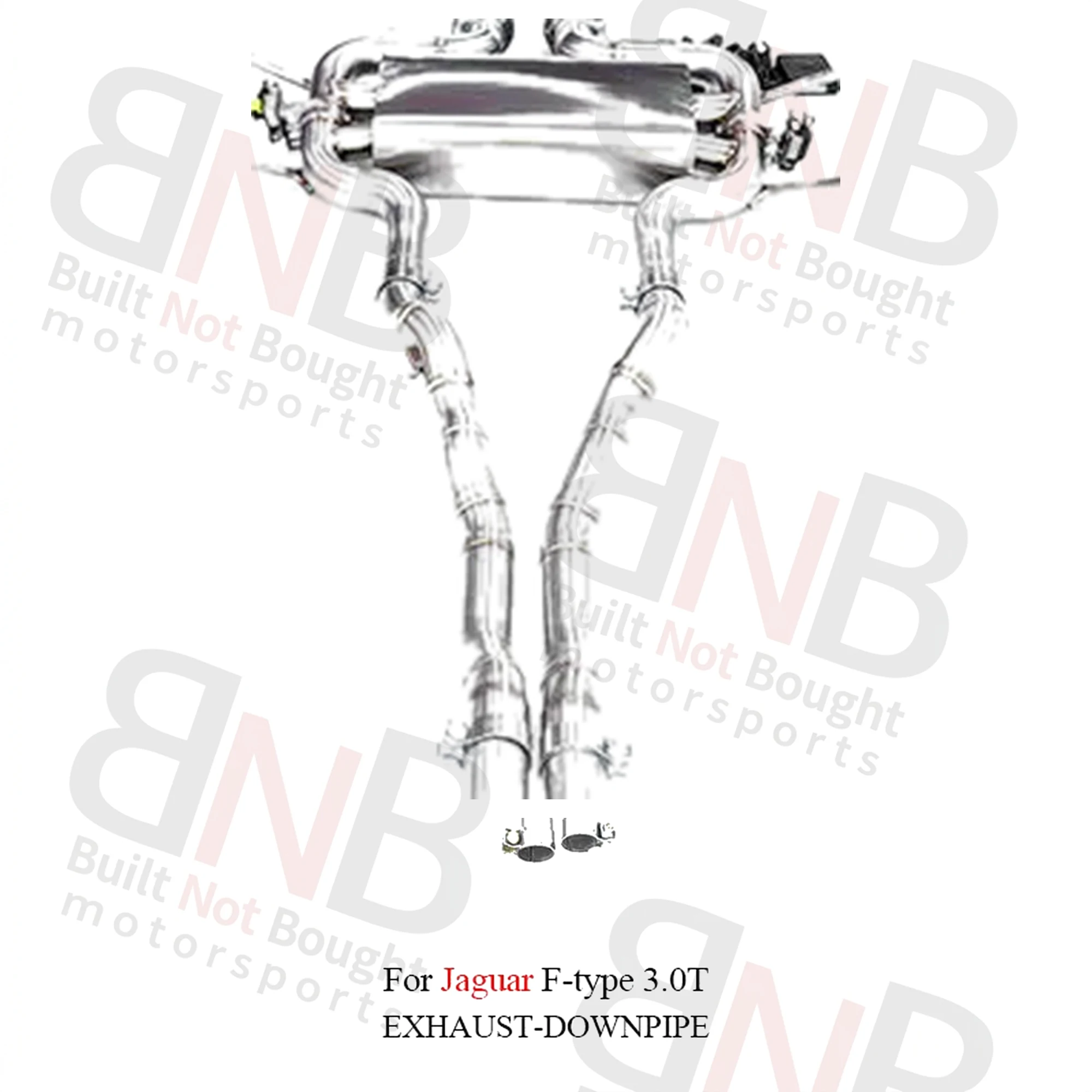 BNB Titaniumz Stainless Steel Catback Exhaust for Jaguar F-Type X152 3.0T