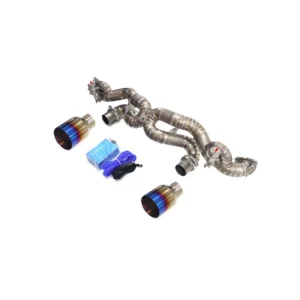 BNB Titaniumz Catback Exhaust System Titanium With Valve for Porsche 718 GT4 RS