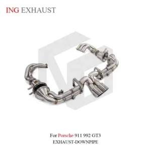 BNB Porsche 911 992 GT3 Full Exhaust System T304 Stainless Steel