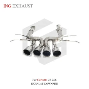 BNB Titaniumz Stainless Steel Exhaust Straight Pipe Corvette C8 Z06