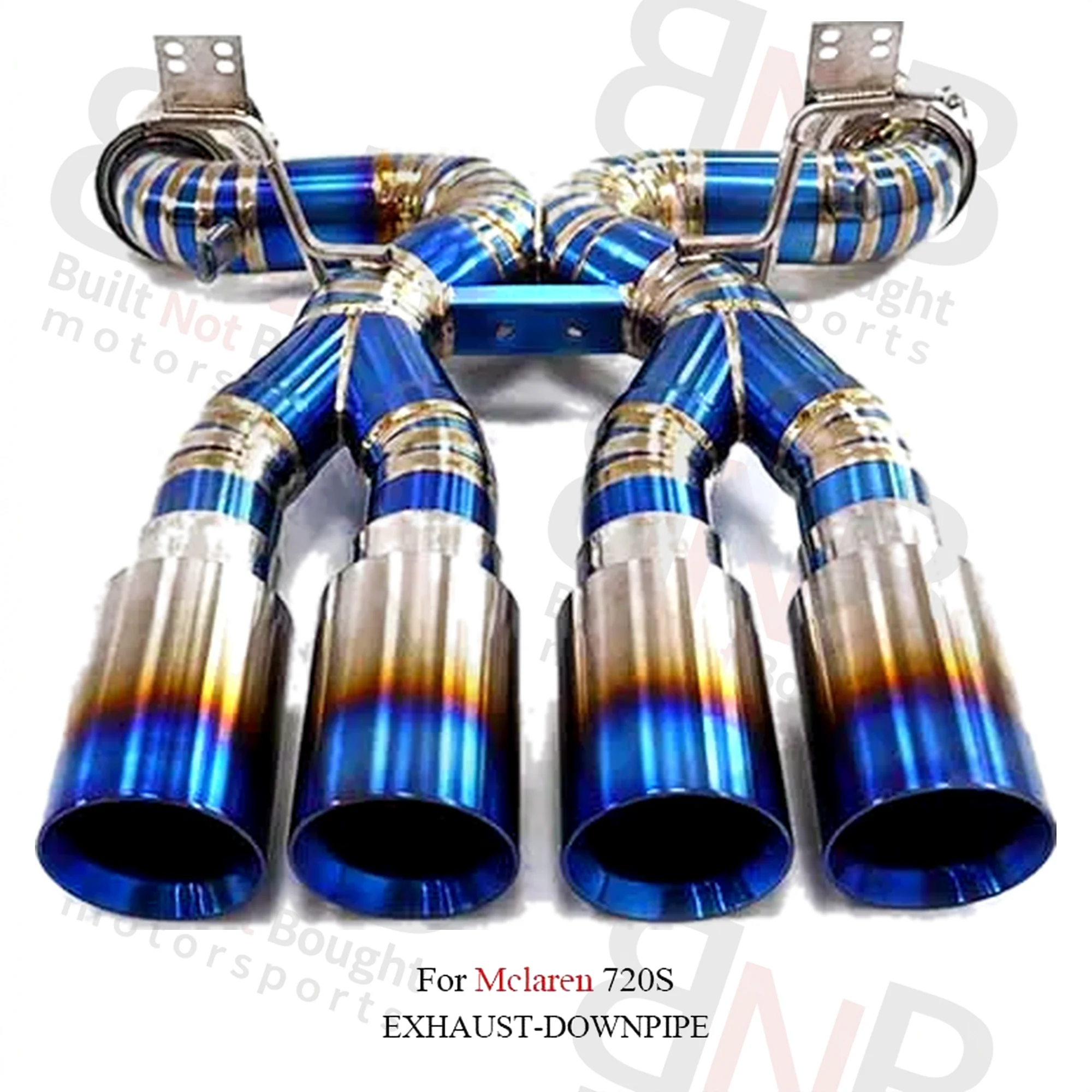 BNB Titanium Catback Exhaust for McLaren 720S 765LT Blue 120x60x50