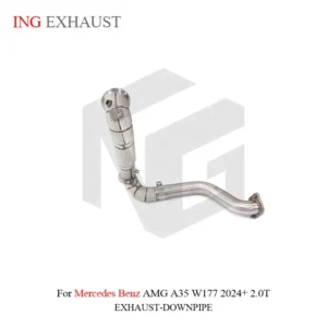 BNB Titaniumz Valved Exhaust Downpipe Stainless Steel for Mercedes AMG A35 W177