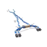 BNB Titaniumz Titanium Alloy Exhaust Catback for BMW M5 G90 2025 Blue