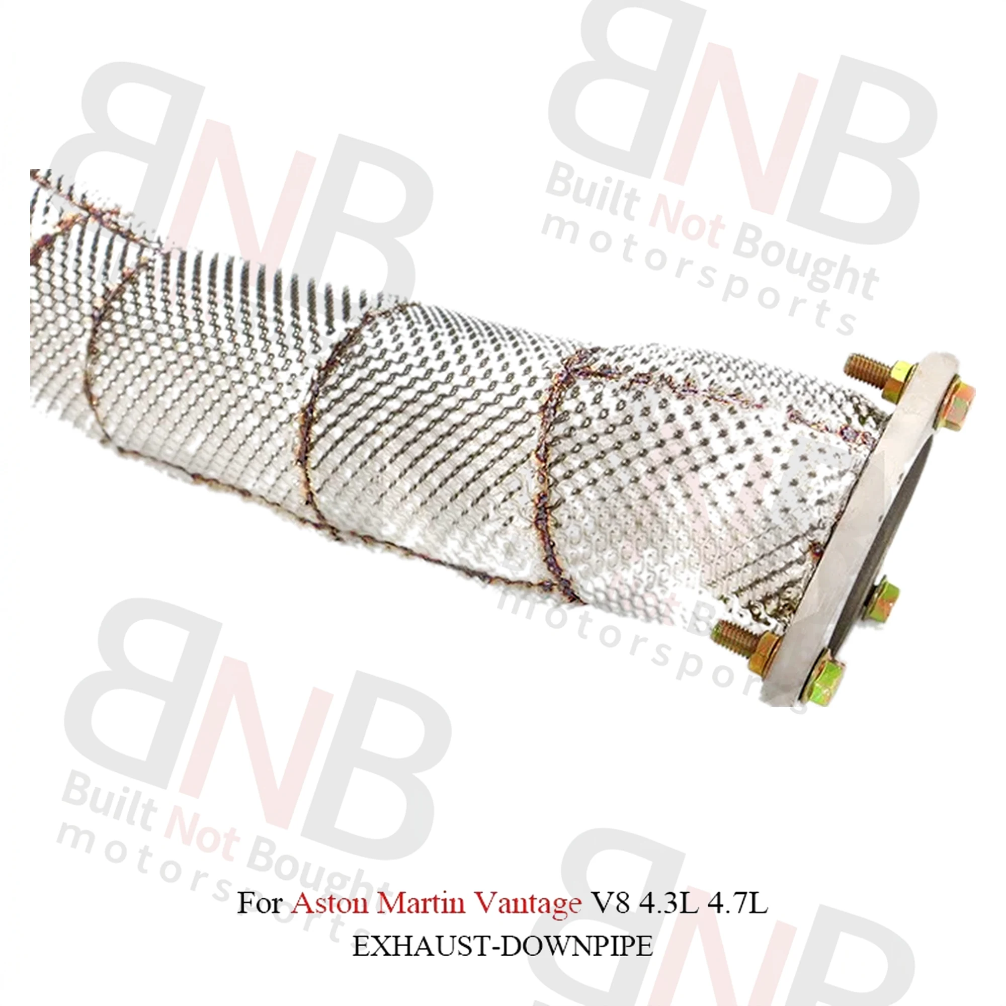 BNB Titaniumz Stainless Steel Exhaust Front Tube for Aston Martin Vantage V8 4.3L 4.7L With Heat Shield High Performance Pipe Parts