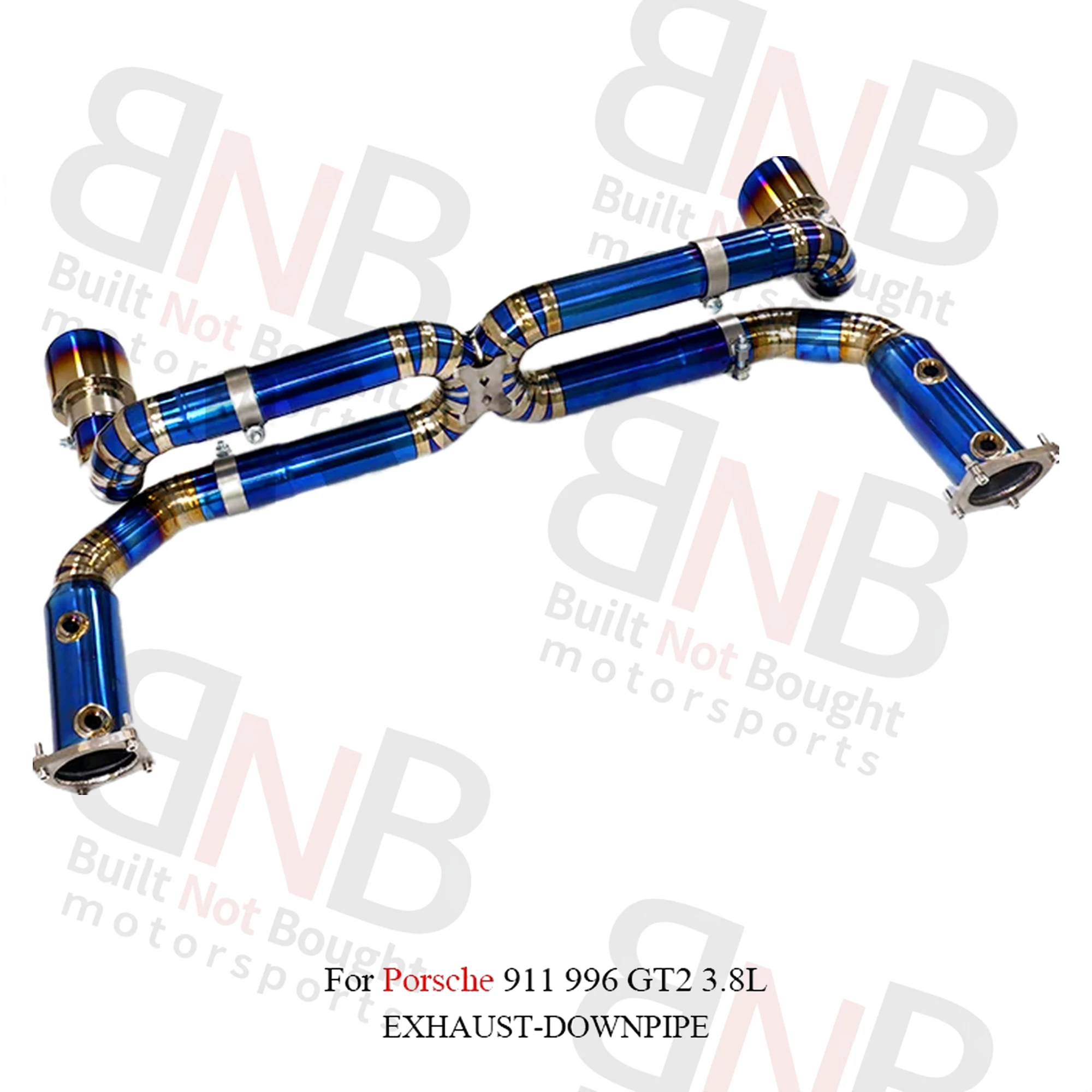 BNB Titaniumz Valved Catback Exhaust System for Porsche 911 996 GT2 3.8L