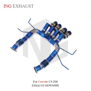BNB Titaniumz Chevrolet Corvette C8 Z06 Catback Exhaust Titanium Blue