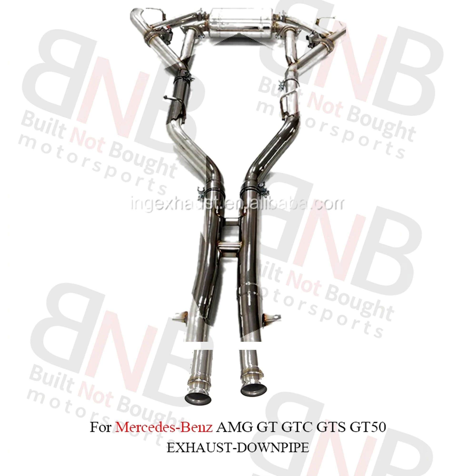 BNB Titaniumz Stainless Steel Valvetronic Catback Exhaust for Mercedes AMG GT