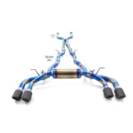 BNB Titanium Exhaust System for BMW M5 G90 Catback OEM Valve Blue